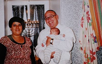 Avraham and Galit Tufan, and their 2-year-old son, Yossef Haim, who were killed late Sunday night, January 19, 2014, in a gas explosion at their home in the Gilo neighborhood of Jerusalem. (Photo credit: Reproduction photo by Flash 90)