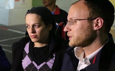 Michal and Shimon Gross, January 23, 2014. (Flash90)