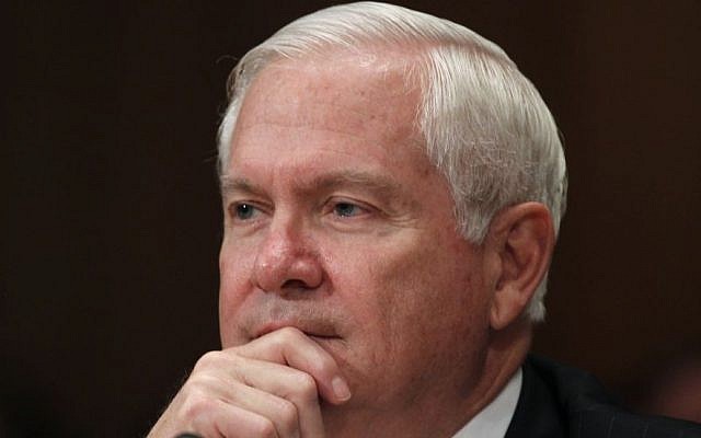 Then-secretary of defense Robert Gates testifies in June 2011 regarding the Department of Defense Fiscal Year 2012 budget request before the Senate Appropriations Committee Subcommittee on Defense on Capitol Hill in Washington. (photo credit: AP Photo/Charles Dharapak, File) Then-secretary of defense Robert Gates testifies in June 2011 regarding the Department of Defense Fiscal Year 2012 budget request before the Senate Appropriations Committee Subcommittee on Defense on Capitol Hill in Washington. (photo credit: AP Photo/Charles Dharapak, File)