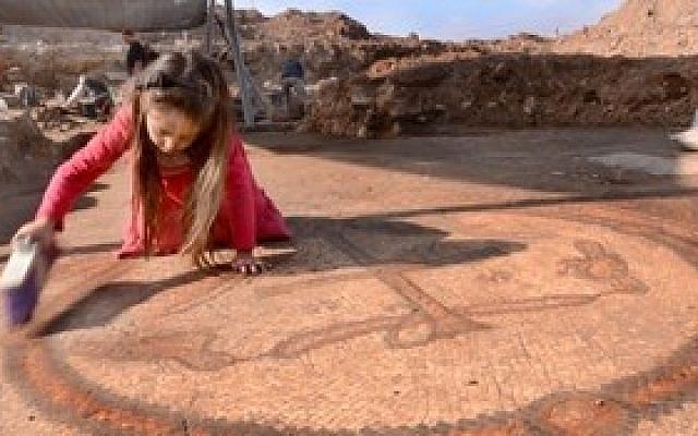 The elaborate mosaic at a Byzantine church uncovered by Israeli archaeologists near Kiryat Gat (photo credit: courtesy/IAA) The elaborate mosaic at a Byzantine church uncovered by Israeli archaeologists near Kiryat Gat (photo credit: courtesy/IAA)