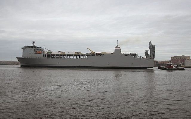 The U.S. Military Sealift Command container ship MV Cape Ray departing Norfolk shipyard, Virginia. (Wikimedia Commons/Creative Commons Public Domain Mark 1.0/U.S. Navy photo by Mass Communication Specialist Seaman Desmond Parks/Released) The U.S. Military Sealift Command container ship MV Cape Ray departing Norfolk shipyard, Virginia. (Wikimedia Commons/Creative Commons Public Domain Mark 1.0/U.S. Navy photo by Mass Communication Specialist Seaman Desmond Parks/Released)