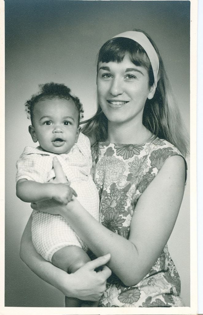 Mark Okoth Obama Ndesandjo with his mother, Ruth Baker Ndesandjo (Courtesy Mark Okoth Obama Ndesandjo)