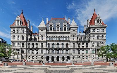 The New York State Capitol building in Albany, New York. (photo credit: CC BY Wikipedia)