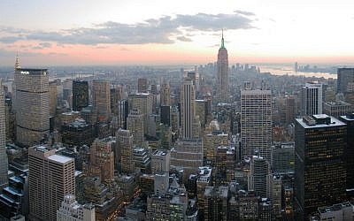 Illustrative photo of New York City (photo credit: CC BY-SA Dschwen, Wikimedia Commons)