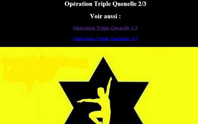 Screenshot Friday of French JDL website