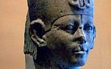 A royal bust of an Egyptian king believed to be Sobekhotep I, founder of the 13th Dynasty. (photo credit: CC BY-SA Juan R. Lázaro, Wikimedia Commons)