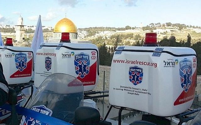 Stewart Rahr, right, poses with Hatzalah President Eli Beer in Jerusalem. (photo credit: courtesy image) Stewart Rahr, right, poses with Hatzalah President Eli Beer in Jerusalem. (photo credit: courtesy image)