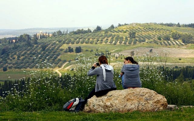 The landscape in which the battle for Latrun was fought in 1948. The Trappist monastery can be seen in the distance (Photo credit: Miriam Alster/ Flash 90)