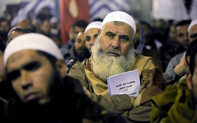 An Egyptian Salafi in El-Saf village, 50 kilometers (31 miles) south of Cairo, Egypt, January 9, 2014. (photo credit: AP/Amr Nabil) An Egyptian Salafi in El-Saf village, 50 kilometers (31 miles) south of Cairo, Egypt, January 9, 2014. (photo credit: AP/Amr Nabil)