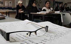 Israeli students study Arabic at the Branco Weiss School in Beit Shemesh (Photo credit: Nati Shohat/Flash90)