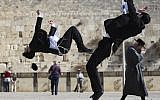 Miki and Yehuda Hayat have brought Capoiera to Israel’s haredi Orthodox community (photo credit: Nati Shohat/Flash90)