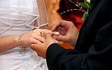 Illustrative photo of a wedding. (Shutterstock via JTA)