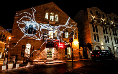 The lights of Winter Noise (Courtesy Sheon Choref)