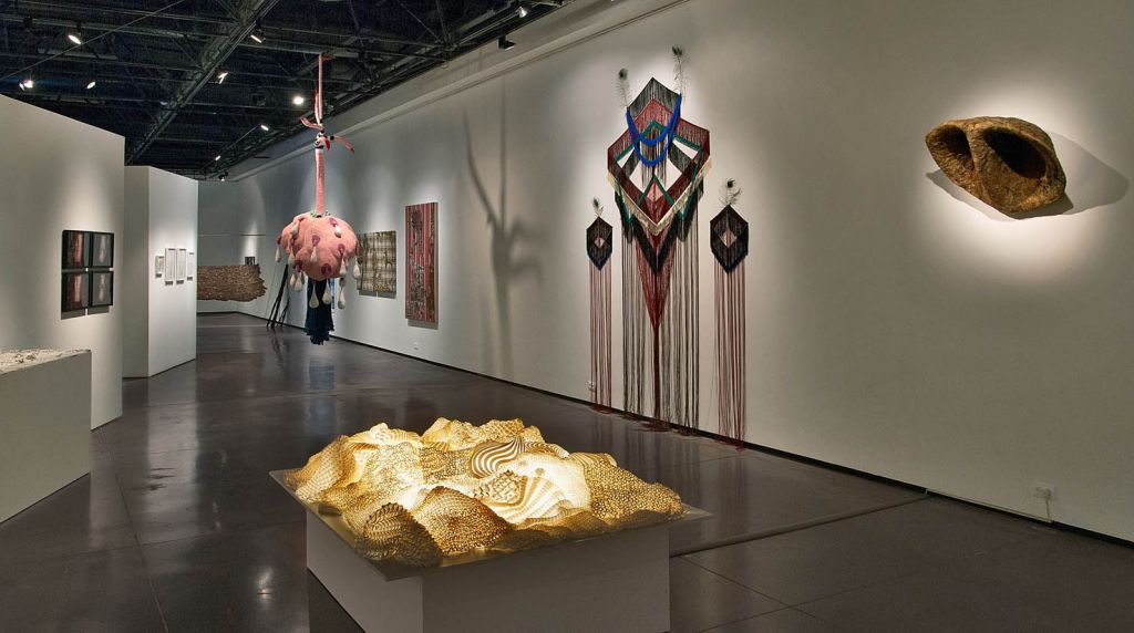 59 artists have their work displayed in 'Woven Consciousness' (photo credit: Leonid Padrul)