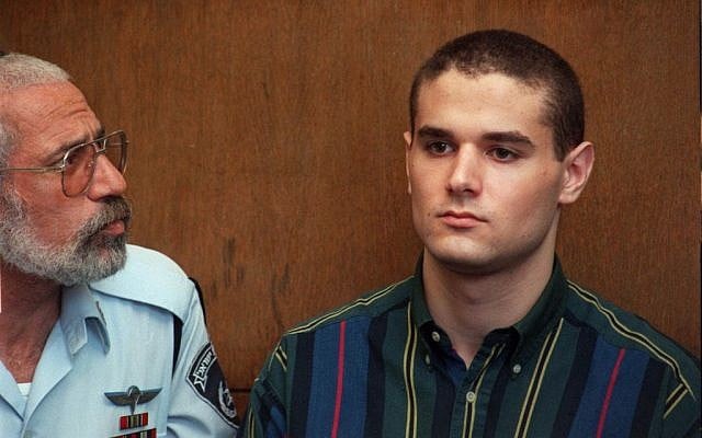 Samuel Sheinbein at Tel Aviv court in 1999.  (photo credit: AP/Eyal Warshavsky)
