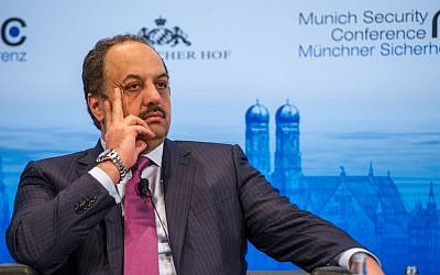 Qatari Foreign Minister Khalid bin Mohammed al-Attiyah (photo credit: Mueller/MSC)