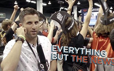 Steve Goldbloom reports from Vidcon in episode 1 of 'Everything But The News.' (Courtesy of Steve Goldbloom)