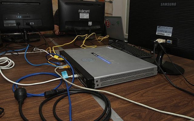 Computer networking equipment (Photo credit: Dror Garti/Flash90)