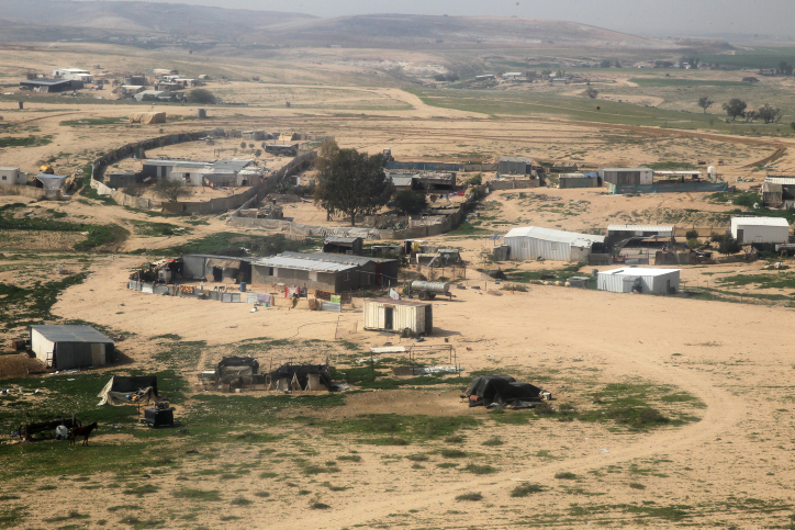 A February 2013 shot of an unrecognized Bedouin village in the Negev (photo credit: Nati Shohat/ Flash 90) A February 2013 shot of an unrecognized Bedouin village in the Negev (photo credit: Nati Shohat/ Flash 90)