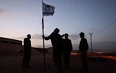 Israeli soldiers at their base in the Jordan Valley (Yaakov Naumi/Flash90)