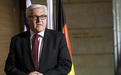 German Foreign Minister Frank-Walter Steinmeier (Yonatan Sindel/Flash90)
