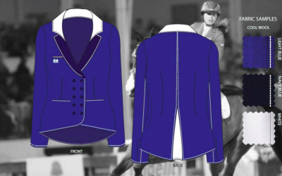 Inbal Hayun, 26, from WIZO Haifa Academy, designed this blazer for the 'Blaze of Glory' contest (Courtesy TEAM Israel)