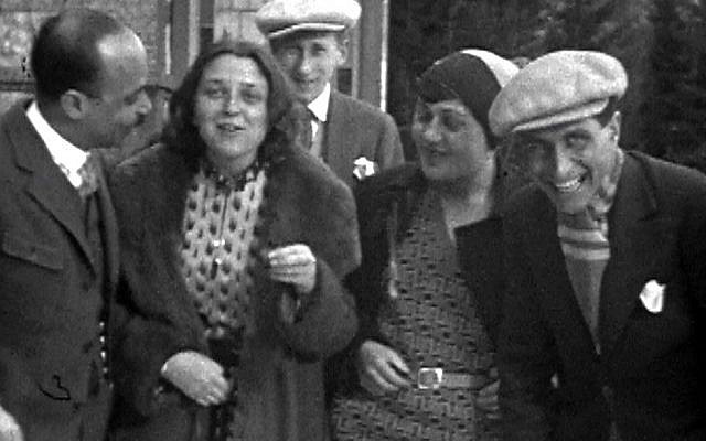 Friends goof off in front of the camera in the home movies Lynn Schneider found of her grandparent's years in Hungary. (courtesy of Lynn Schneider)