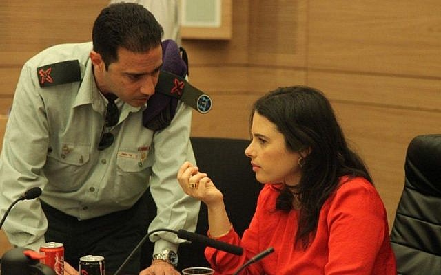 MK Ayelet Shaked leading the Shaked Committee, on February 10, 2014. (photo credit: GPO) MK Ayelet Shaked leading the Shaked Committee, on February 10, 2014. (photo credit: GPO)