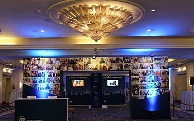 ISS Israel, part of a global services company, held an exhibition at the David InterContinental Hotel in Tel Aviv Feb. 2. (Photo credit: Times of Israel/Rebecca McKinsey)