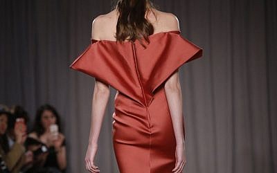The Zac Posen Fall 2014 collection is modeled during Fashion Week in New York, Monday, Feb. 10, 2014. (AP Photo/Jason DeCrow)