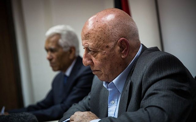 PLO official Ahmad Qurei at his office in Abu-Dis, February 19, 2014 (photo credit: courtesy/Steffen Jensen) PLO official Ahmad Qurei at his office in Abu-Dis, February 19, 2014 (photo credit: courtesy/Steffen Jensen)