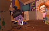 A scene from the first episode of the animated web series 'Purple and Nine.' (Courtesy of Gangly Sister)