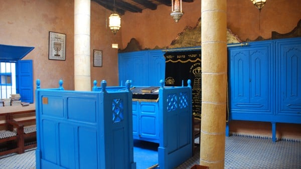 The inside of one of the last remaining synagogues in Essaouira, Morocco (photo credit: russavia/Wikimedia Commons/File)