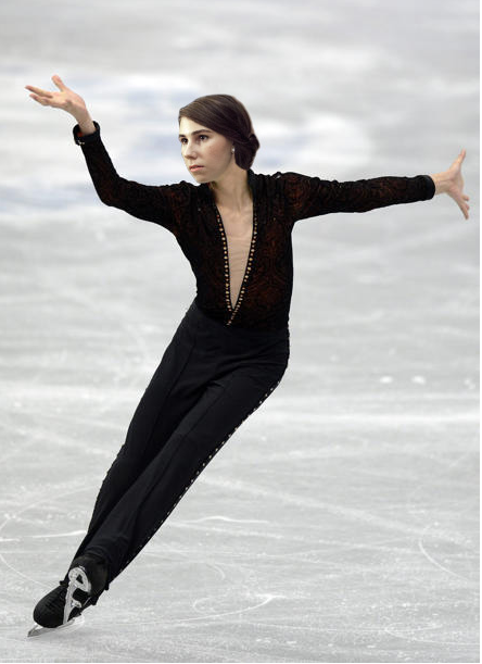 Shosh as a male figure skater (courtesy Shoshi Games 2014