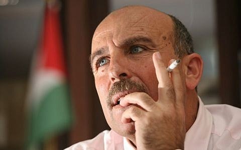 An undated photo of Sufian Abu Zaida, former Fatah cabinet minister. (Photo credit: Flash90)