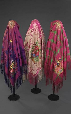 Women's kerchiefs, Uzbekistan and Afghanistan, early 20th century (photo credit: Courtesy/The Israel Museum)