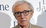 Director and actor Woody Allen at the French premiere of 'Blue Jasmine,' in Paris, August 27, 2013 (photo credit: AP/Christophe Ena, File)