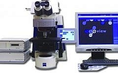 BioView's Accord scanning station, a single slide analysis system which includes the hardware and software needed to tissues samples using the FISH technique (Photo credit: Courtesy)