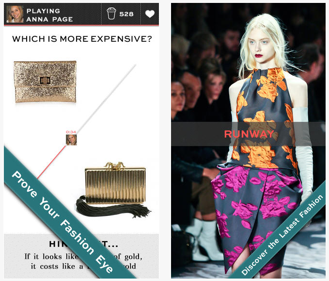 Screenshot from the Fashion Eye app (Courtesy Fashion Eye)