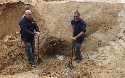 Archeologists Wojtek Mazurek (left) and Yoram Haimi, excavators of Sobibor since 2007 (photo courtesy: Wojtek Mazurek)