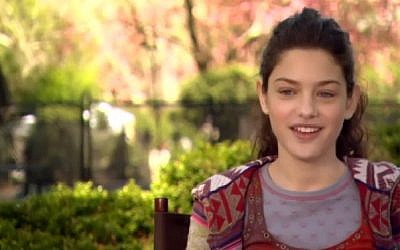 16-year-old actress Odeya Rush (photo credit: Youtube screenshot)