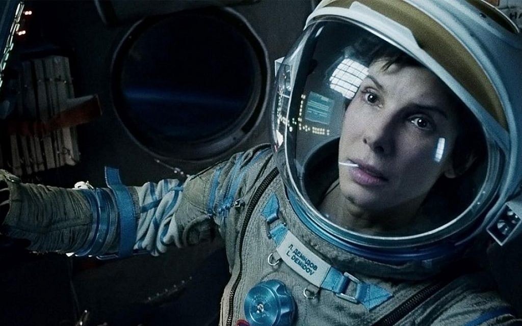 Sandra Bullock in Gravity (photo credit: Warner Bros.)