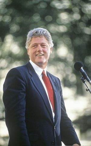Bill Clinton during a 1992 campaign stop (photo credit: spirit of america / Shutterstock.com)