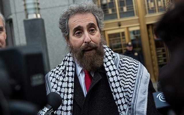 Stanley L. Cohen, a lawyer representing Osama Bin Laden's son-in-law, Sulaiman Abu Ghaith, speaks to reporters outside federal court in New York City on March 24, 2014 (photo credit: Andrew Burton/Getty Images/AFP) Stanley L. Cohen, a lawyer representing Osama Bin Laden's son-in-law, Sulaiman Abu Ghaith, speaks to reporters outside federal court in New York City on March 24, 2014 (photo credit: Andrew Burton/Getty Images/AFP)