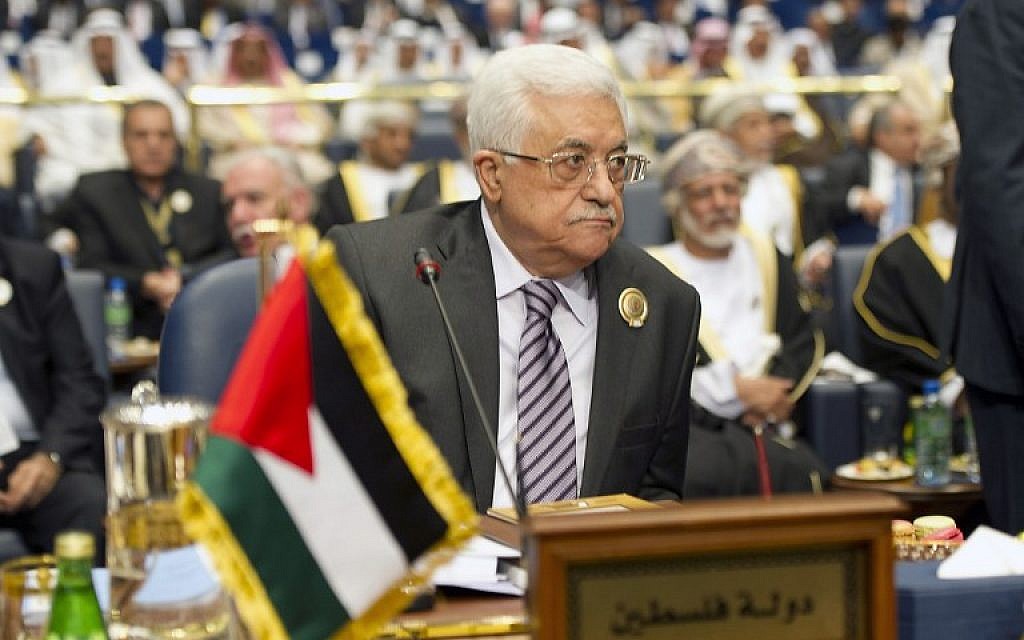 Palestinian leader Mahmoud Abbas attends the 25th Arab League summit, March 25, 2014 (photo credit:AFP/Yasser al-Zayyat) Palestinian leader Mahmoud Abbas attends the 25th Arab League summit, March 25, 2014 (photo credit:AFP/Yasser al-Zayyat)