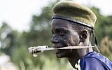 A fighter in the war-torn Central African Republic. (photo credit: AFP/ FRED DUFOUR)