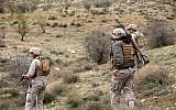 Illustrative photo of Lebanese troops (photo credit: AP/Hussein Malla)