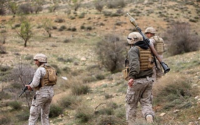 Illustrative photo of Lebanese troops (photo credit: AP/Hussein Malla)