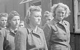 Illustrative photo of SS women camp guards being paraded for work in clearing the dead after the liberation of the Bergen-Belsen concentration camp, in Germany, April 1945 (No 5 Army Film & Photographic UnitOakes, H (Sgt)/Wikimedia Commons)