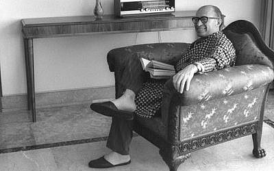 Menachem Begin at home (photo credit: GPO)